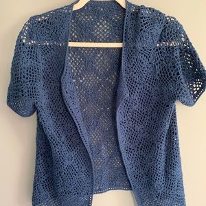 Crochet open sweater